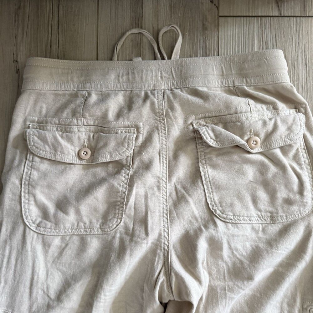 American Eagle Baggy Y2K Stretch Pant 90s Streetwear Baggy Cargo Parachute Sz 6 - Picture 4 of 6